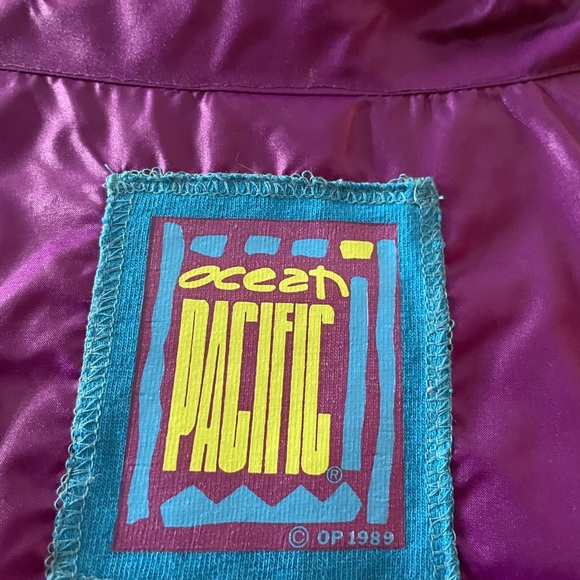 50% off sale 💜💜💜 Vintage 1989 Ocean pacific 0P windbreaker jacket - Picture 2 of 9